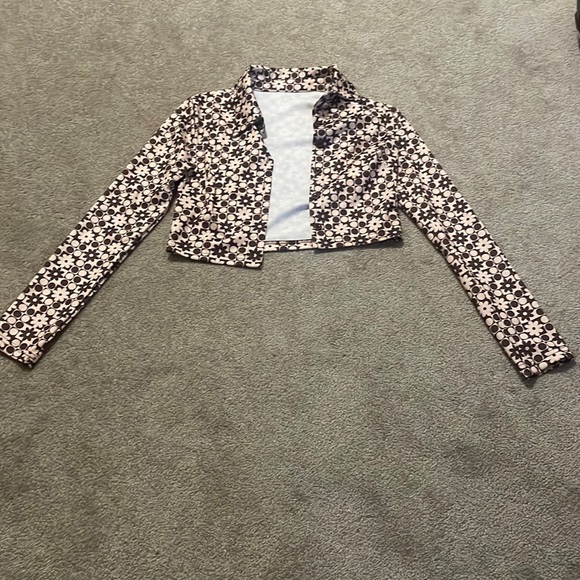Brown and Beige Button-Up Jacket (Shein) - Picture 1 of 1